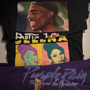 Graphic Print Black T-Shirt All 3!